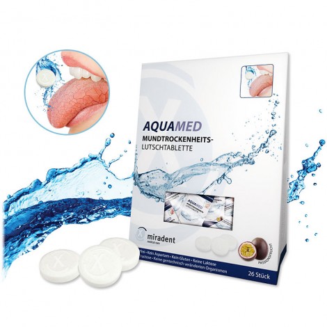 Miradent Aquamed леденцы против ксеростомии с ксилитом и вкусом маракуйи (26 шт)