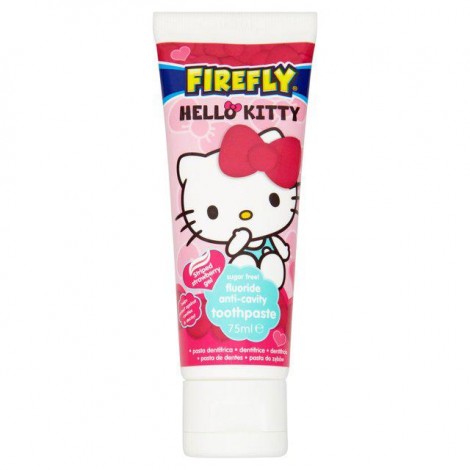 Smile Guard Hello Kitty зубная паста-гель с флюоридом со вкусом клубники для детей от 6 лет (75 мл)