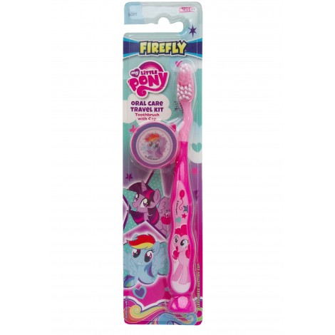SmileGuard My Little Pony Travel Kit зубная щетка на присоске с колпачком мягкая щетина для детей от 3 лет
