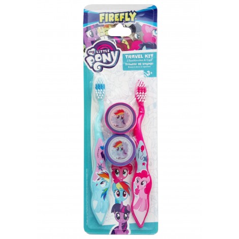 SmileGuard My little Pony Набор детских зубных щеток (2 шт) с колпочками, мягкая щетина 3+