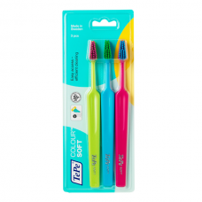 TePe Colour Soft зубная щетка с мягкими щетинками (3 шт)