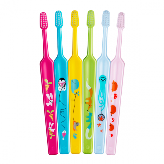 TePe Mini X-Soft детская зубная щетка с супер мягкими щетинками для детей от 0 до 3 лет (1 шт)