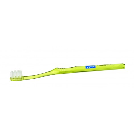 Vitis Ortho Access мини-зубная щетка ортодонтическая с мягкими щетинками в мягкой упаковке (1 шт)
